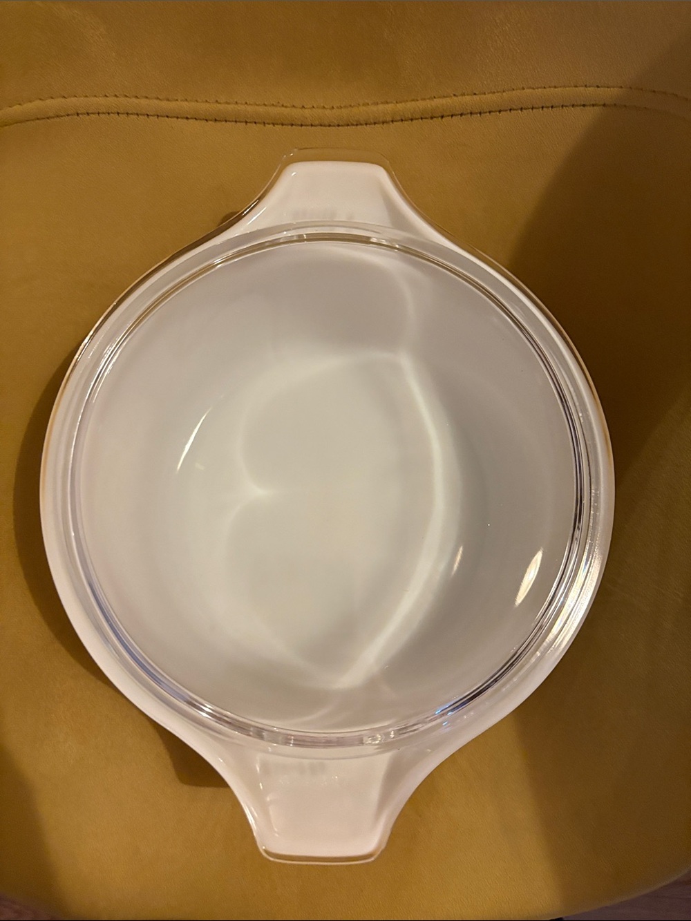 Vintage PYREX Butterfly Gold Round Casserole Dish with Lid #475 (2L) - Picture 5 of 12